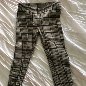 Plaid leggings